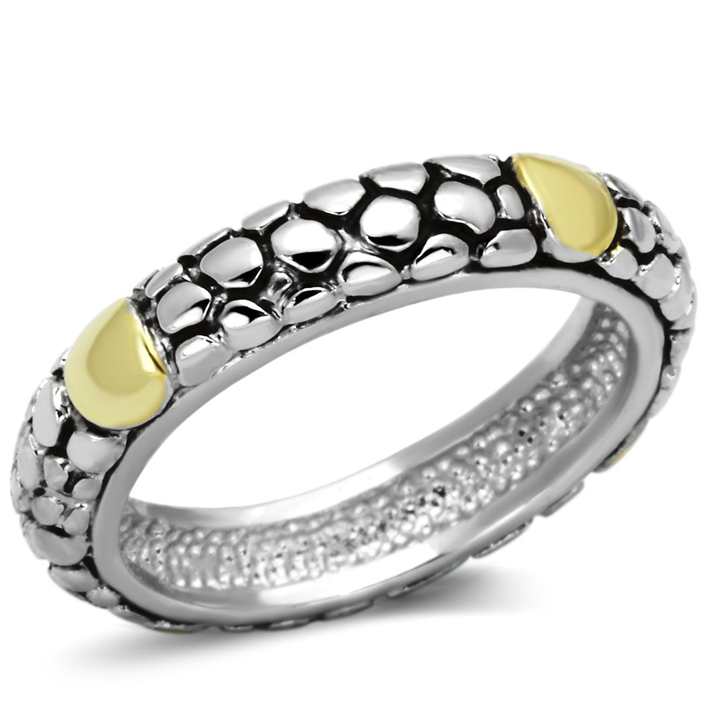 JCE332 Reverse Two-Tone Brass Ring with Epoxy  in Jet